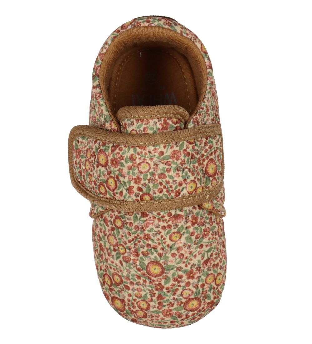 Wheat Slippers - Sasha - Barely Beige Flowers