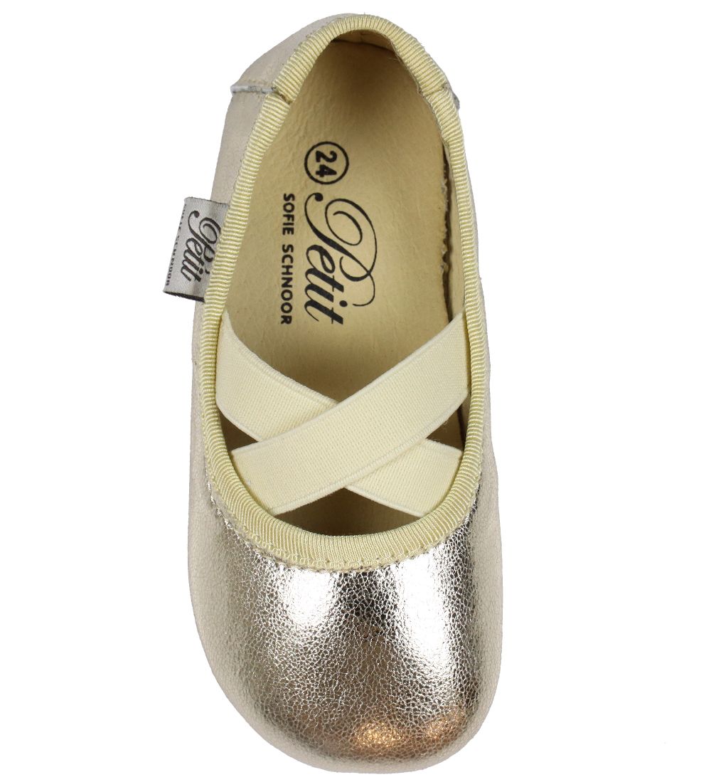 Petit by Sofie Schnoor Ballerínu inniskór - Champagne