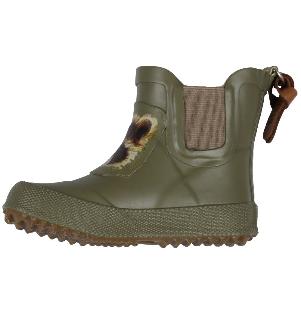 Bisgaard Gummistiefel - Kurz - Grün m. Waschbär