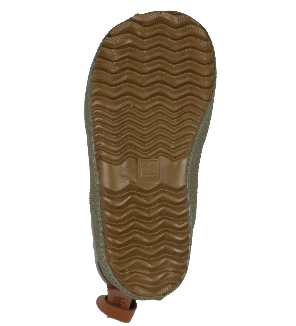 Bisgaard Gummistiefel - Kurz - Grün m. Waschbär