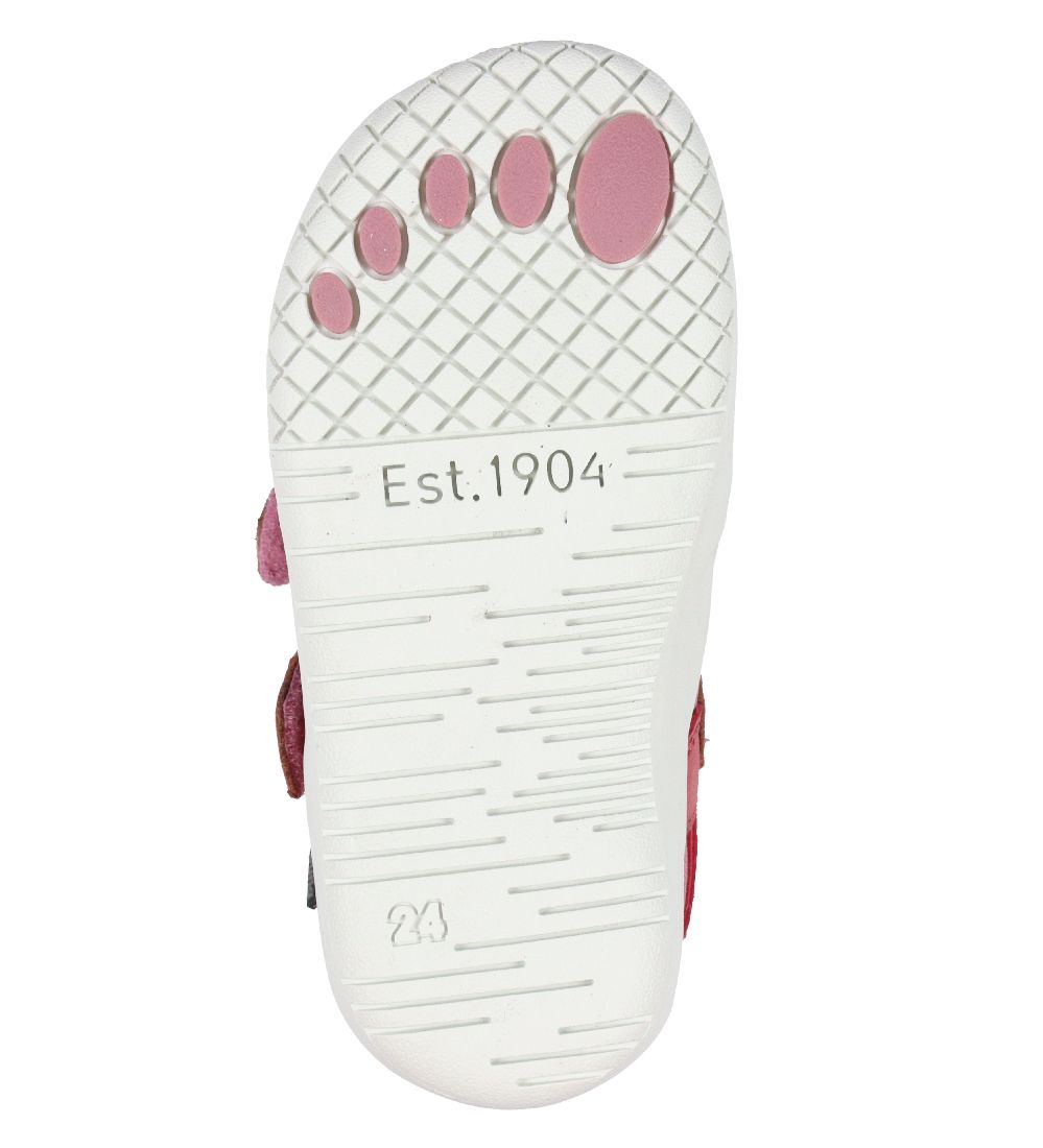 Bundgaard Shoe w. Velro - Bennie - Tex - Dark Rose