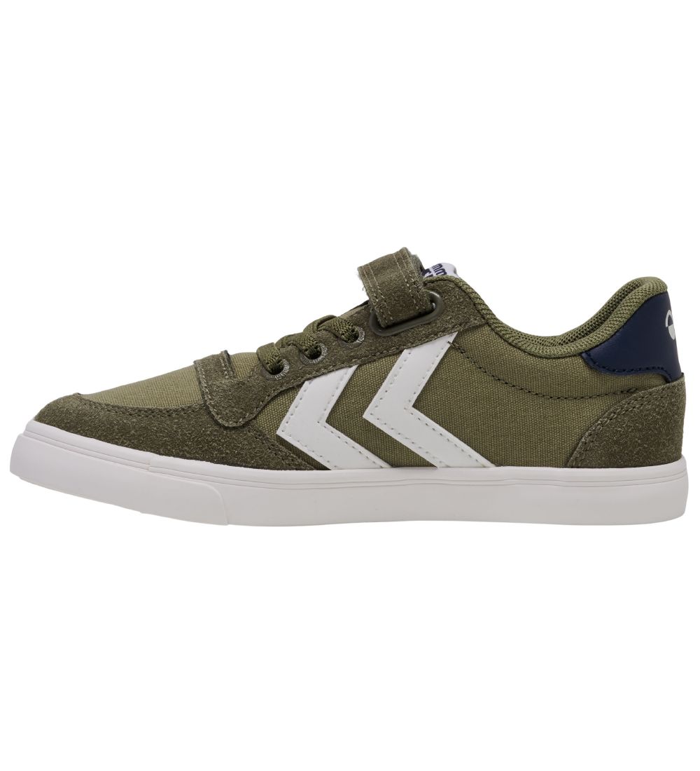 Hummel Schoenen - Slimmer Stadil Low Jr - Capulet Olive