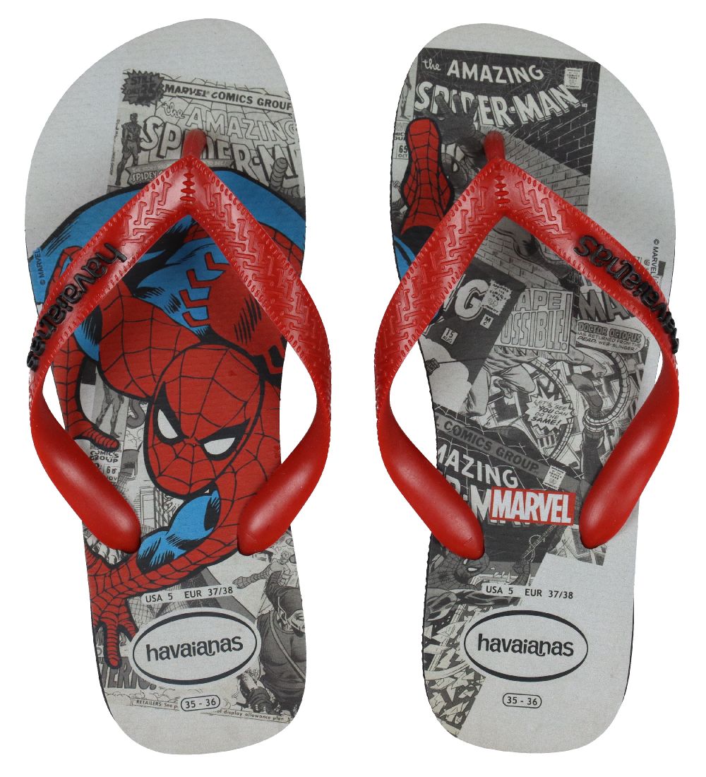 Havaianas Flip Flops - Marvel Classic - Black/Grey