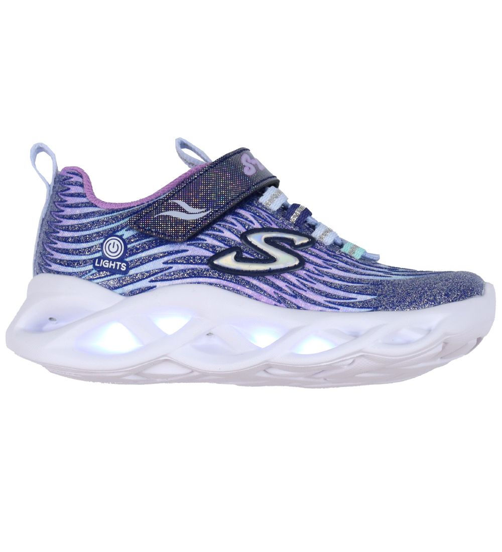 Skechers Shoe w. Light - Twisty Brights - Navy