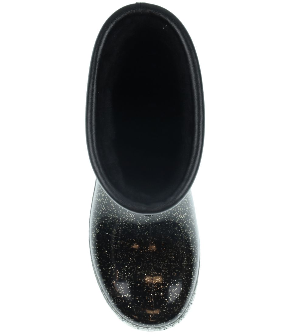 Petit by Sofie Schnoor Rubber Boots w. Lining - Black w. Glitter