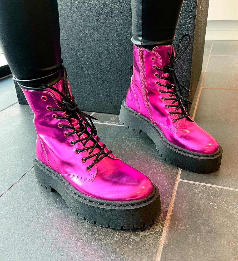 Steve Madden Boots - Skylar - Pink Mirror
