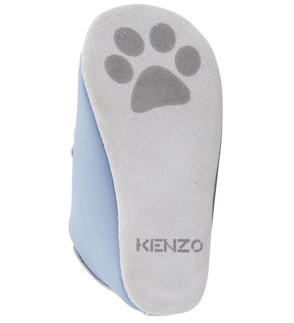 Kenzo Soft Sole Leather Shoes - Light Blue