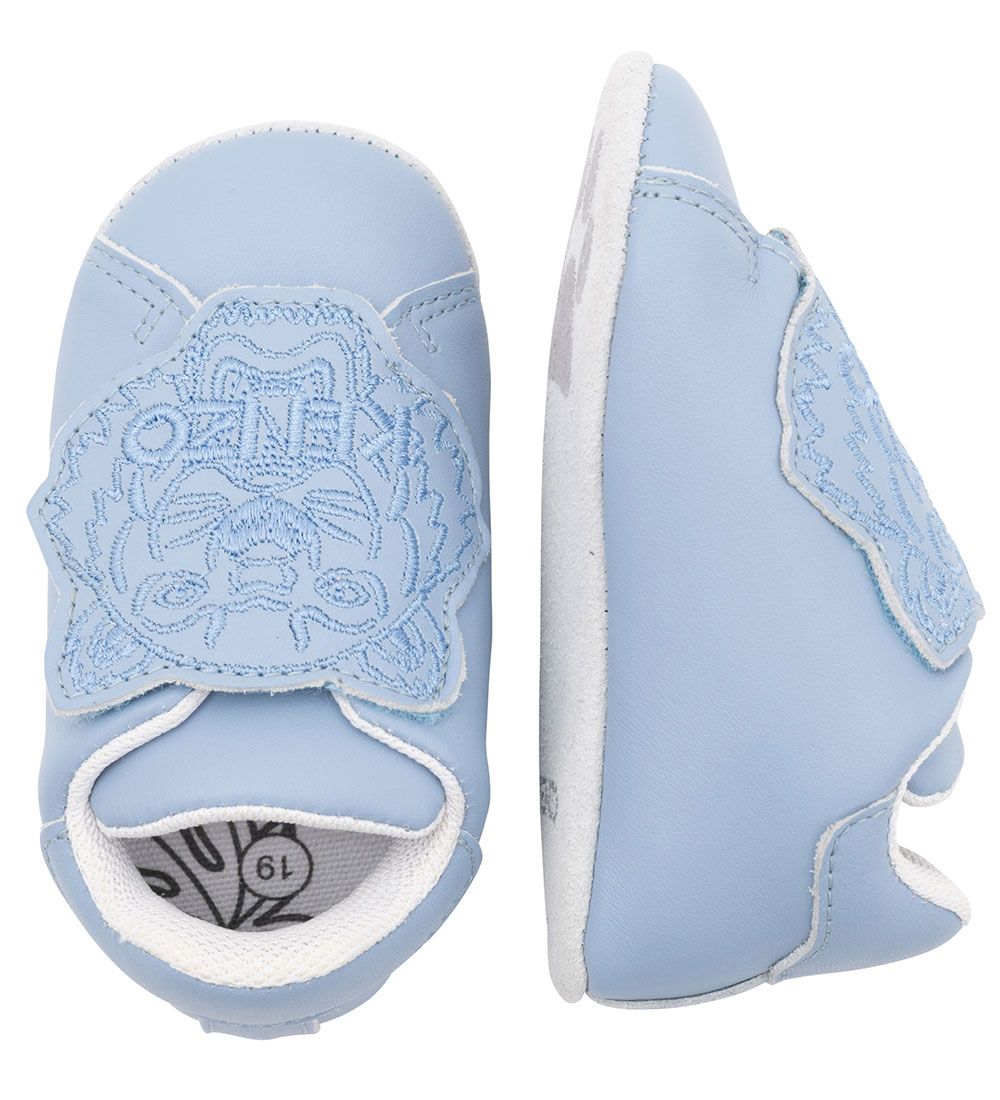Kenzo Soft Sole Leather Shoes - Light Blue