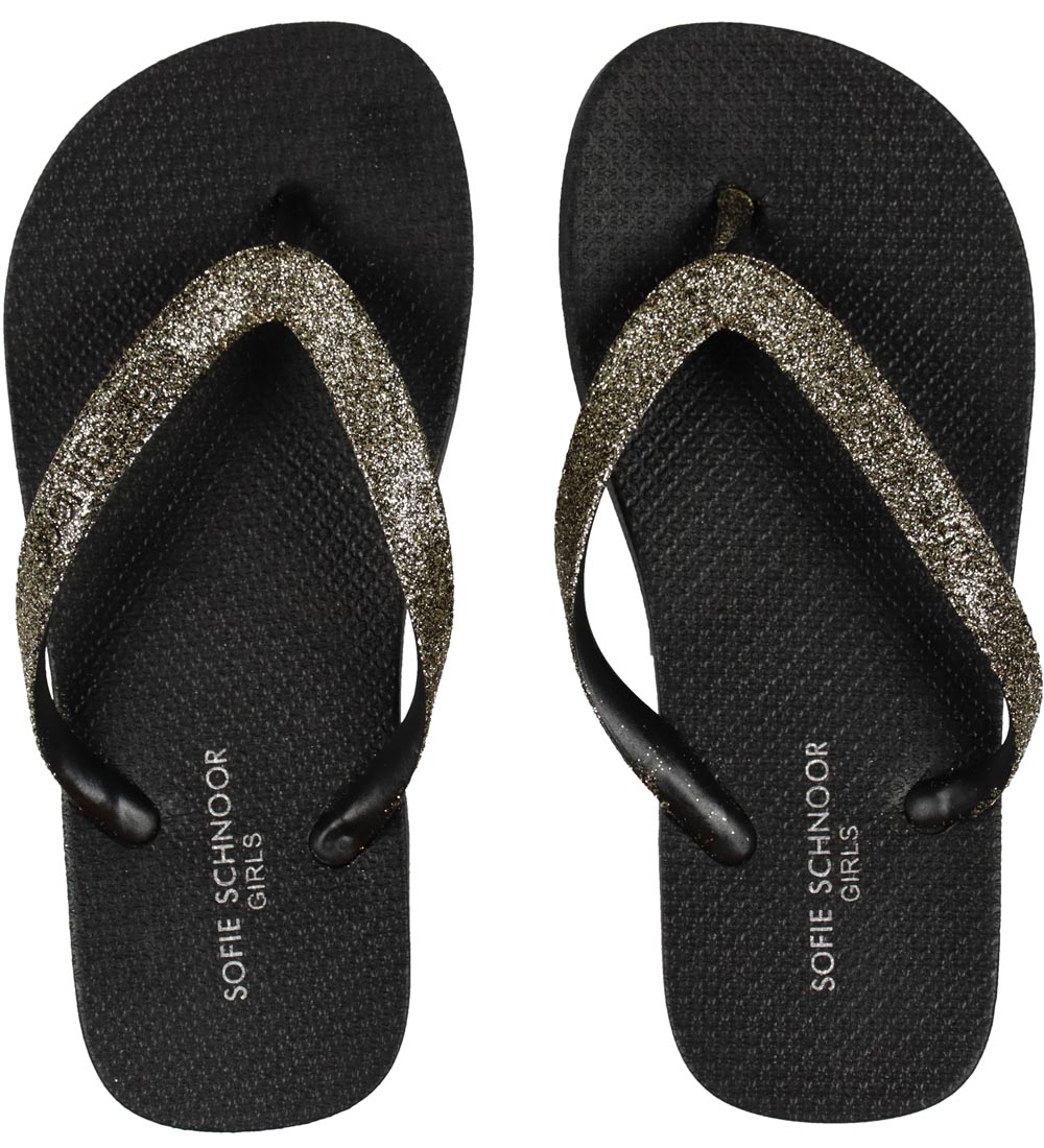 Petit by Sofie Schnoor Flip Flops - Black Gold