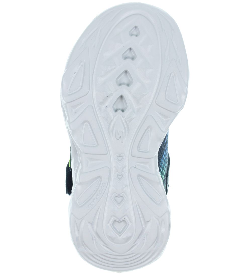 Skechers Shoe w. Light - Vortex-Flash - Black/Blue/Lime