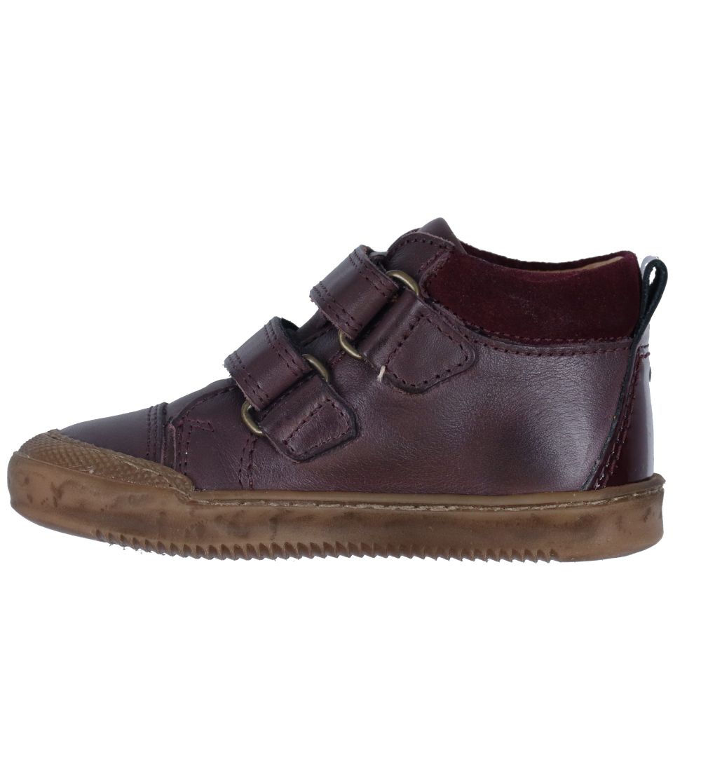 Pom Pom Boots - Dark Plum