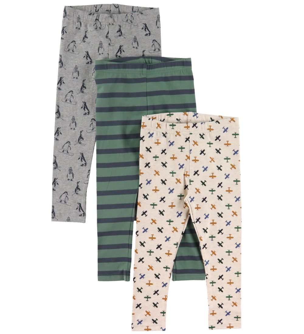 Hust and Claire Leggings - 3-Pack - Lukas - Duck Green
