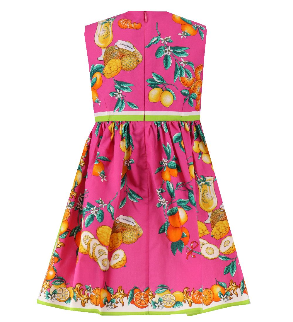 Dolce & Gabbana Dress - Pink w. Citrus fruits