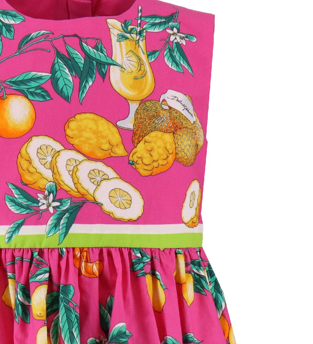 Dolce & Gabbana Dress - Pink w. Citrus fruits
