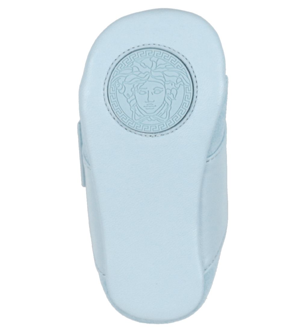 Versace Soft Sole Leather Shoes - Baby Blue