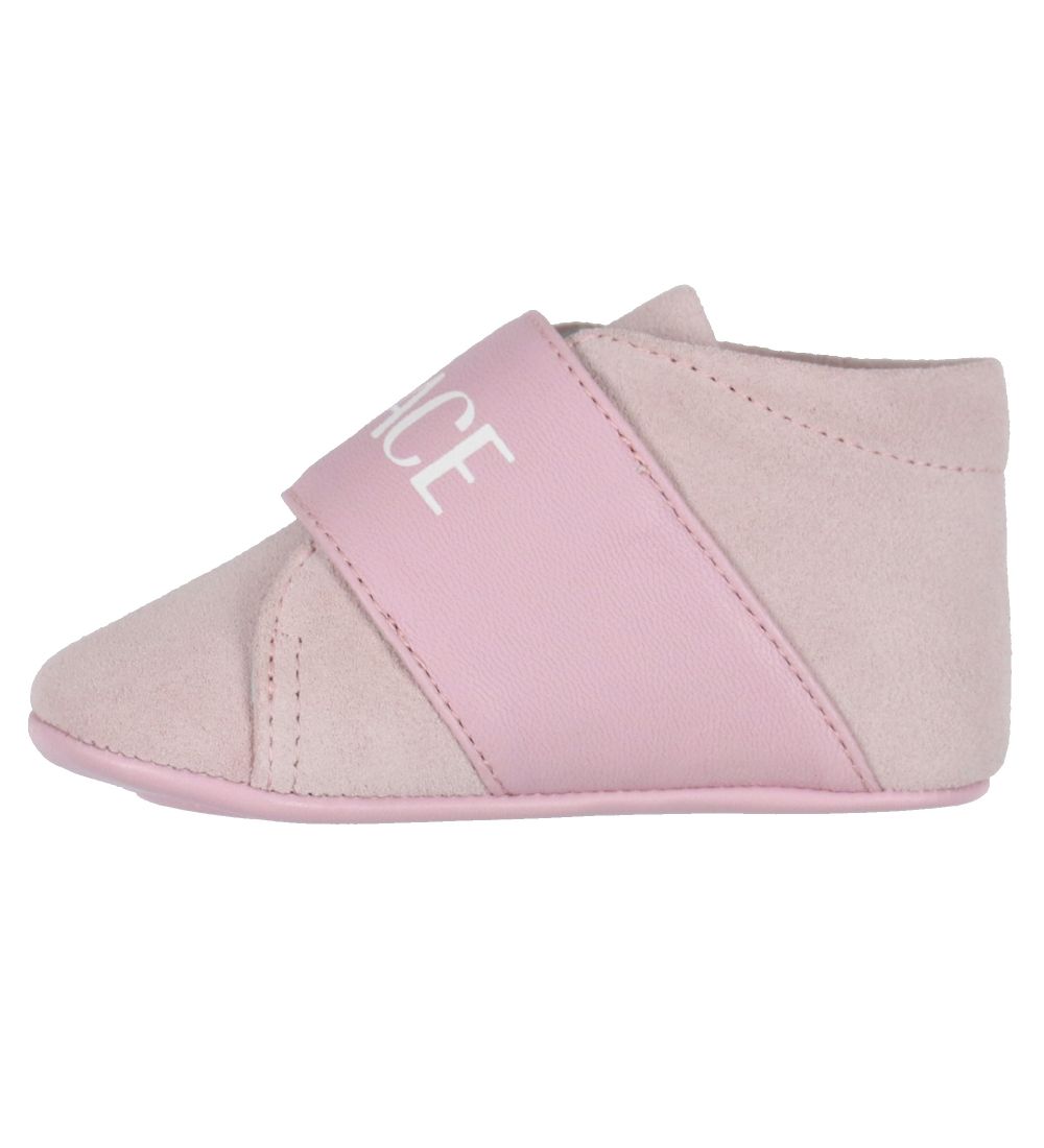 Versace Soft Sole Leather Shoes - Baby Pink
