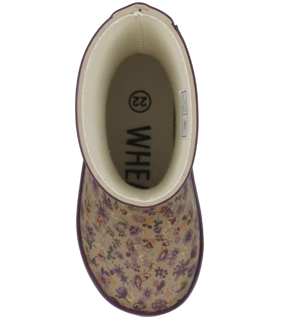 Bottes en Caoutchouc Wheat - Alpha - Lilac Fleurs
