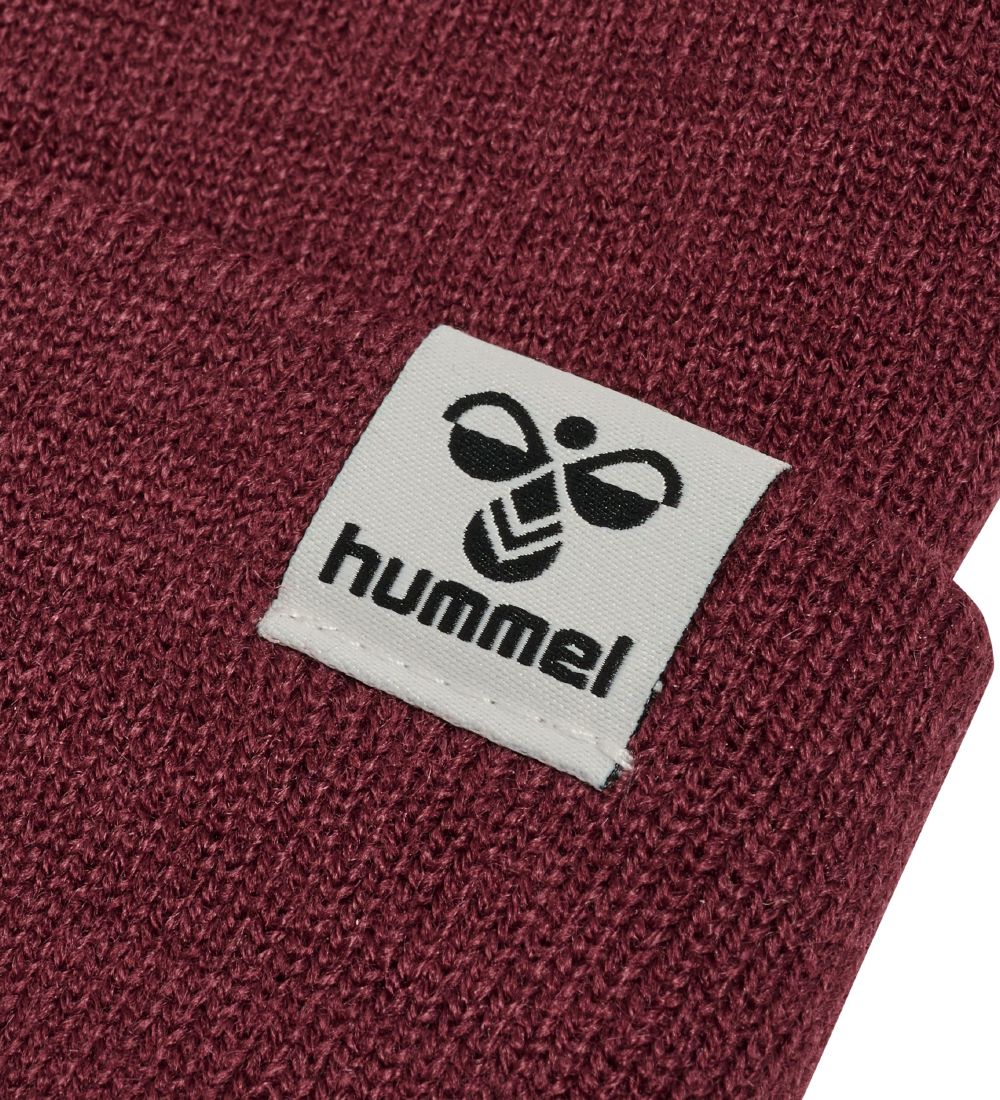 Hummel Beanie - Knitted - hmlPark - Windsor Wine