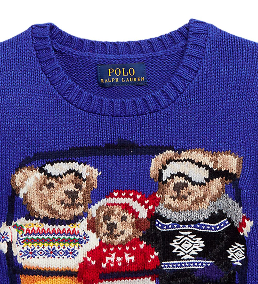 Polo Ralph Lauren Blouse - Knitted - Classic IV - Blue w. Soft T