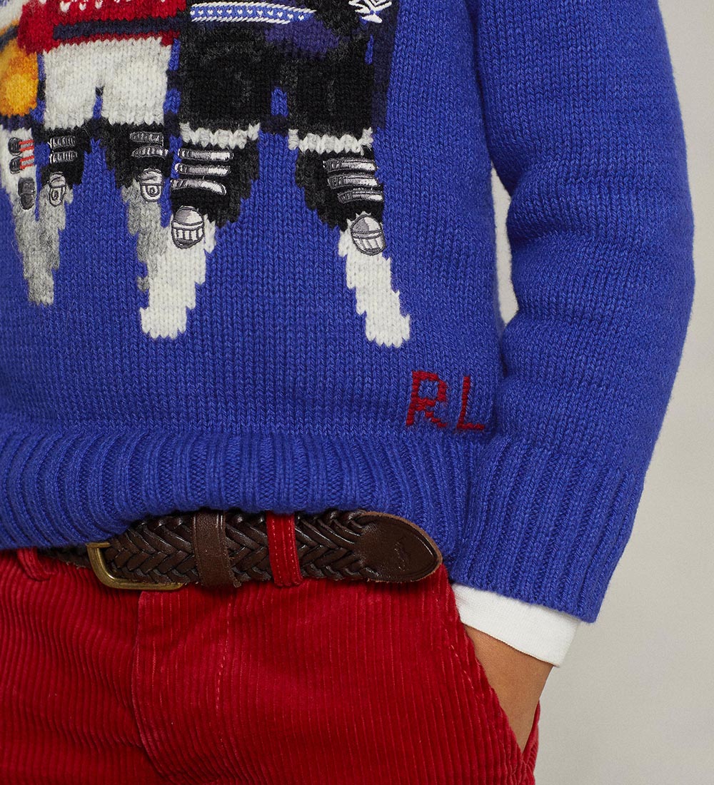 Polo Ralph Lauren Blouse - Knitted - Classic IV - Blue w. Soft T