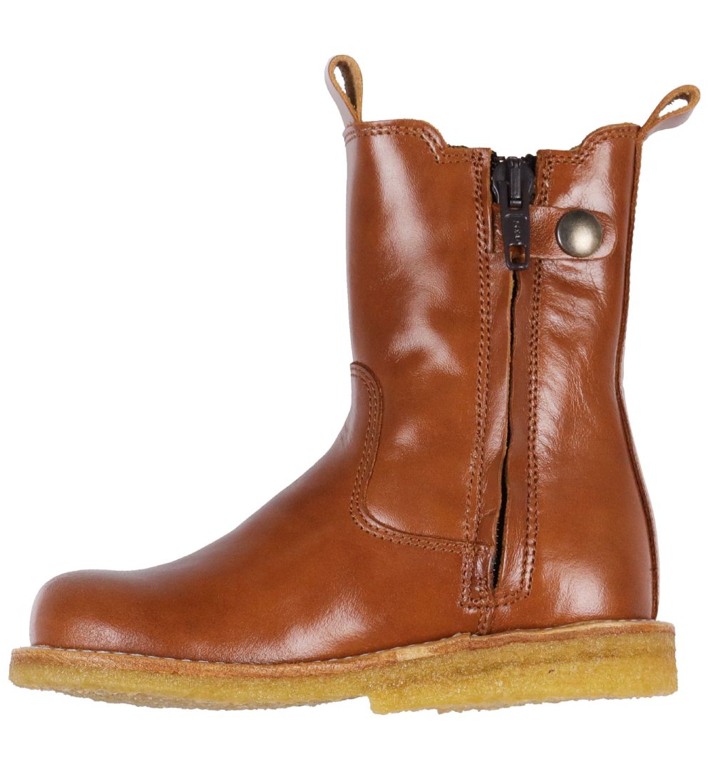 Angulus Boots - Cognac/Silver