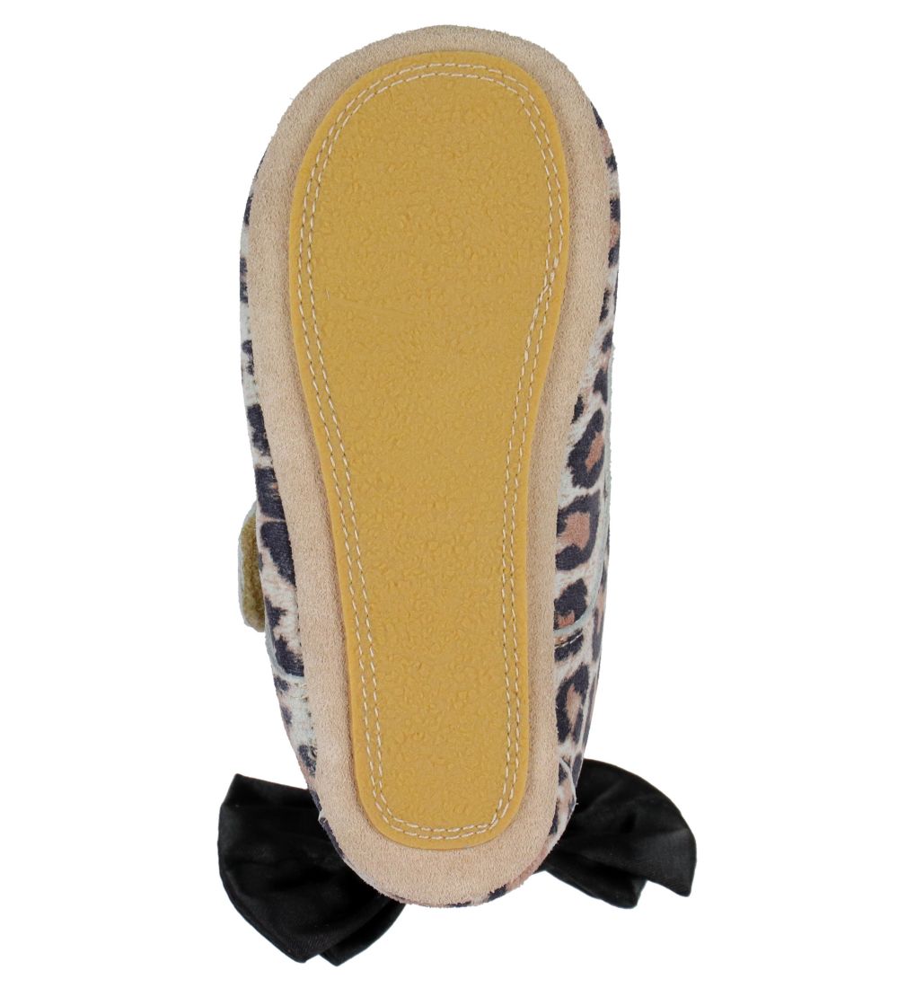 Above Copenhagen Soft Sole Leather Shoes - Light Leopard w. Bow