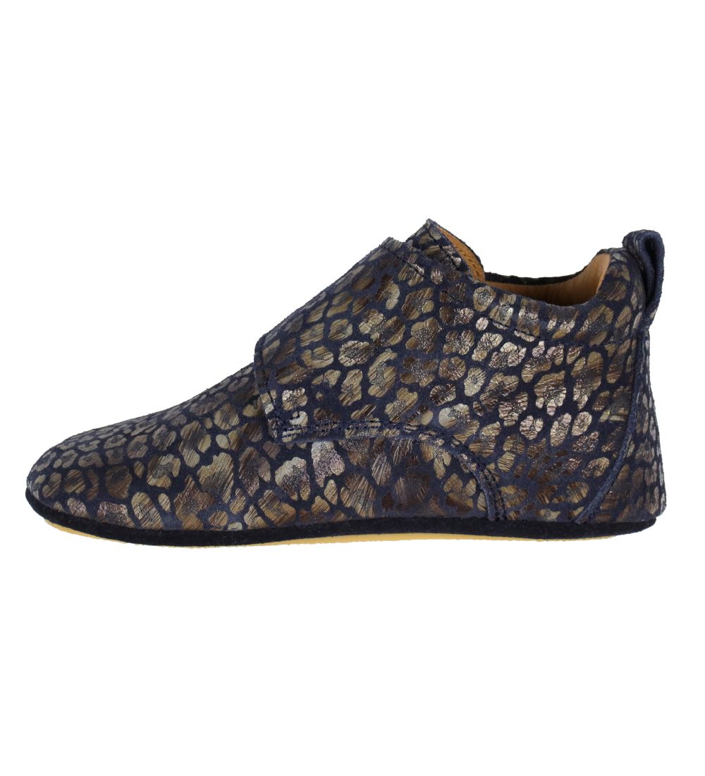 Above Copenhagen Soft Sole Leather Shoes - Navy Leopard