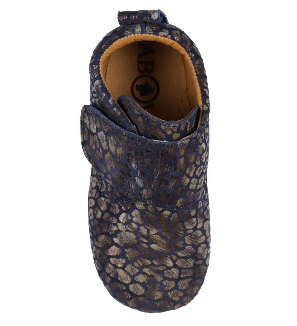 Above Copenhagen Soft Sole Leather Shoes - Navy Leopard
