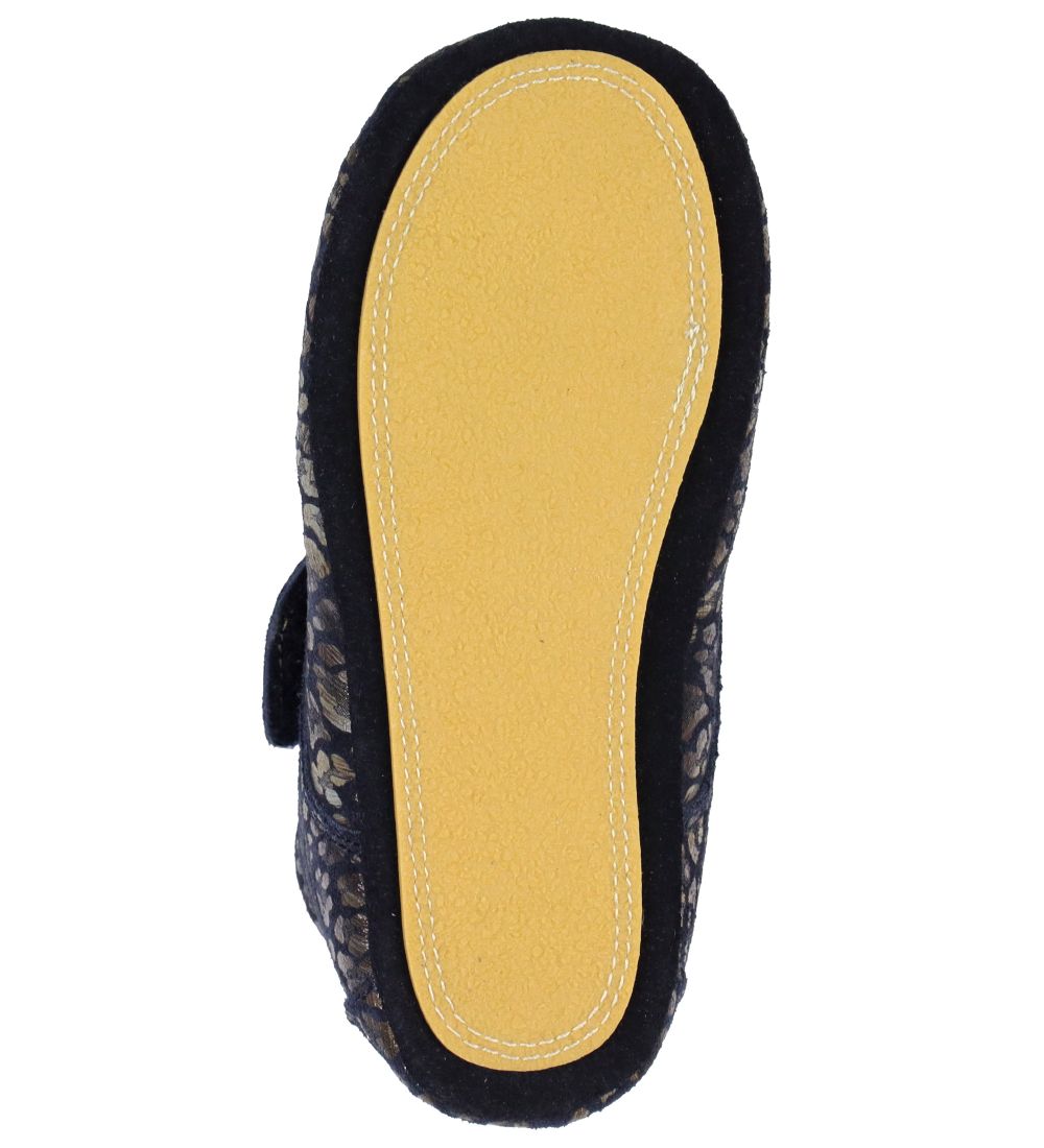 Above Copenhagen Soft Sole Leather Shoes - Navy Leopard