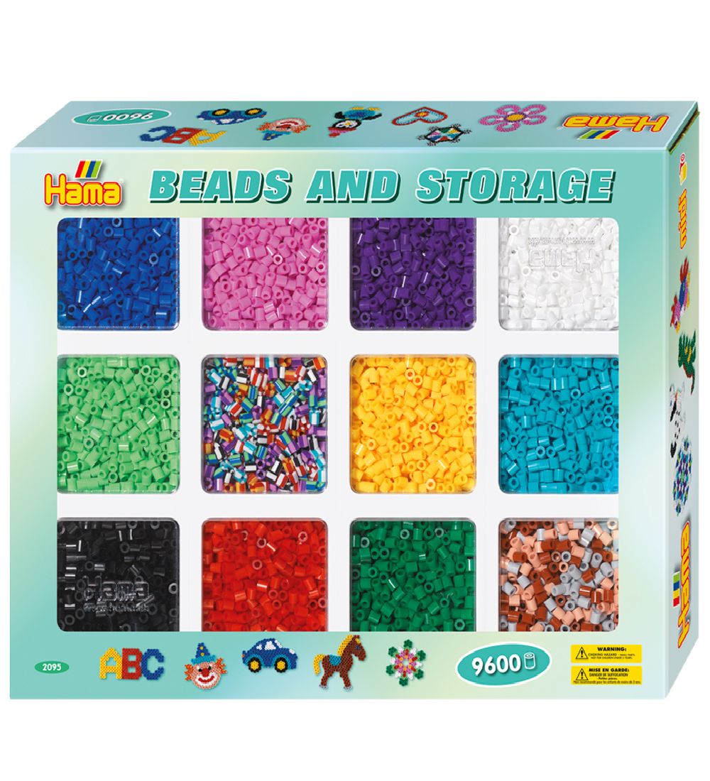 Hama Midi Gift Box - 9600 pcs - Mixed Beads