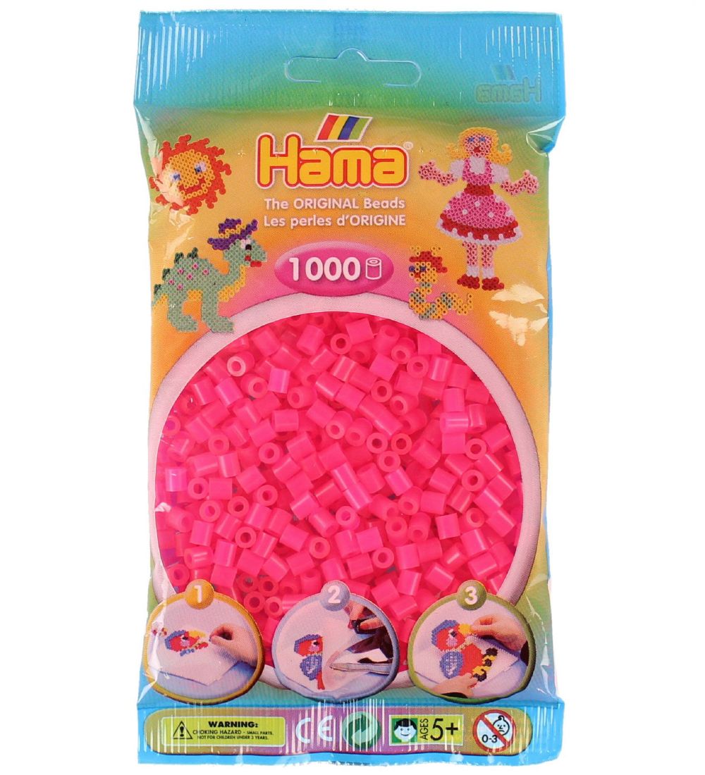 Hama Midi Beads - 1000 pcs. - Fuchsia