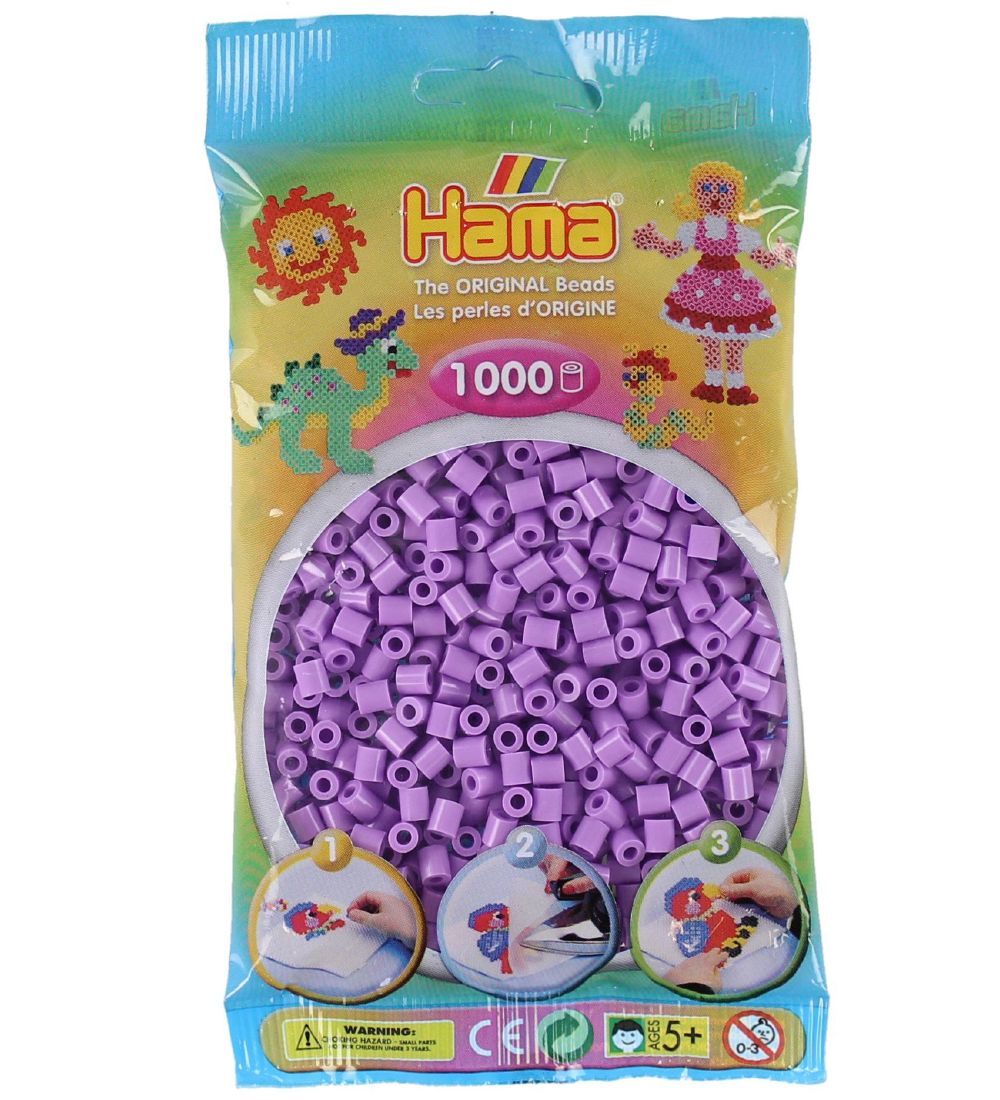 Perles Hama Midi - 1000 pces - 45 Pastel Violet