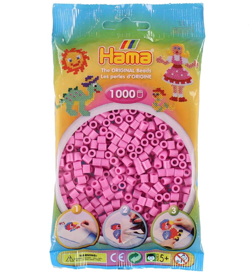 Hama Midi Perlur - 1000 Stk. - 48 Pastel Pink