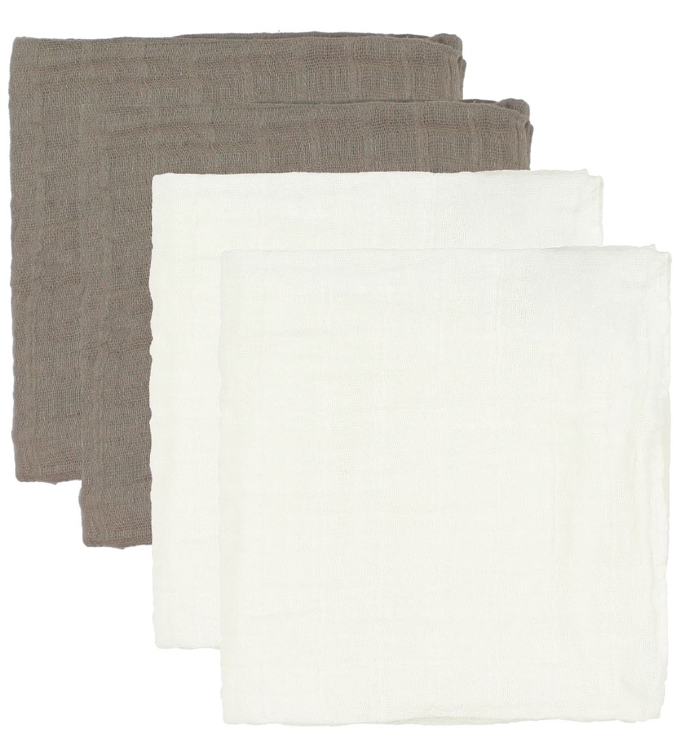 Pippi Stoffklutene - 65x65 - 4-pack - Brun/Krem