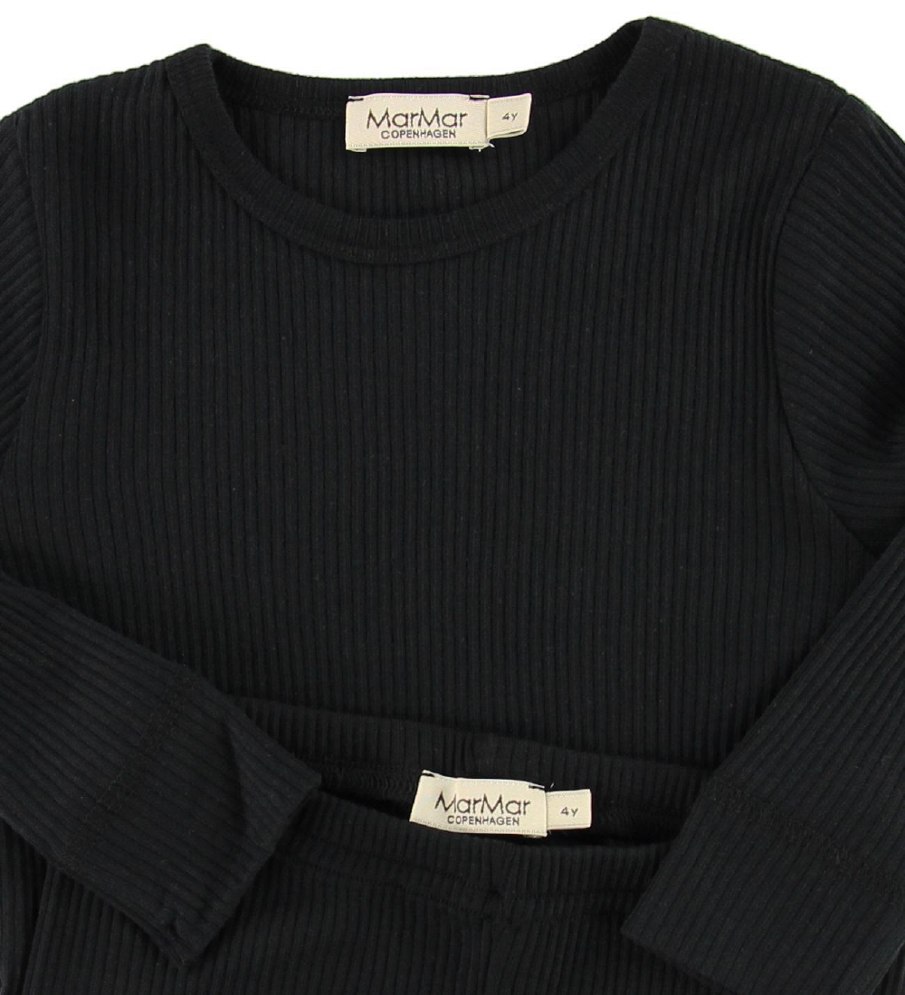 MarMar Pyjama Set - Rib - Modal - Black