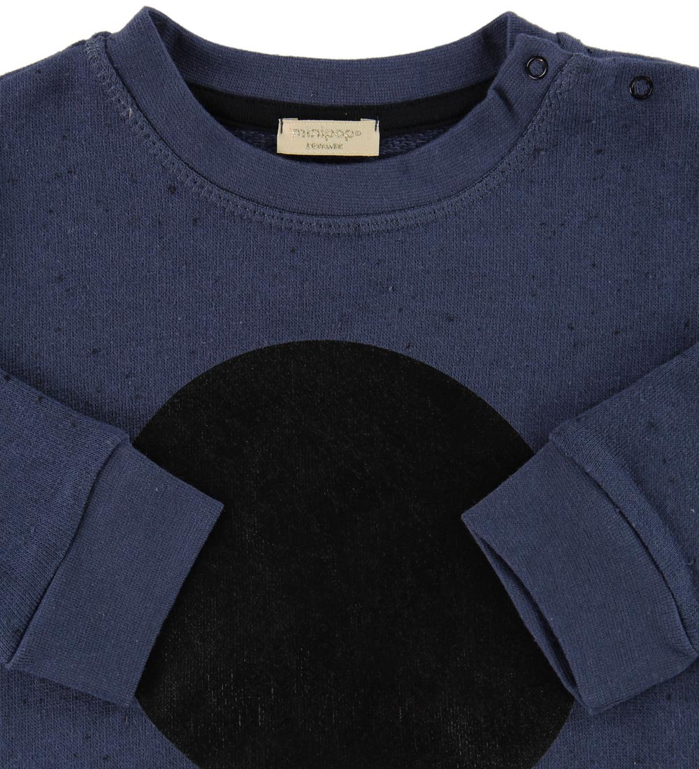 Minipop Sweatshirt - Navy w. Black Circle