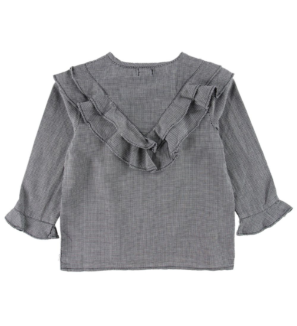 Mini Q Ture Hemd - Maia - Navy Kariert