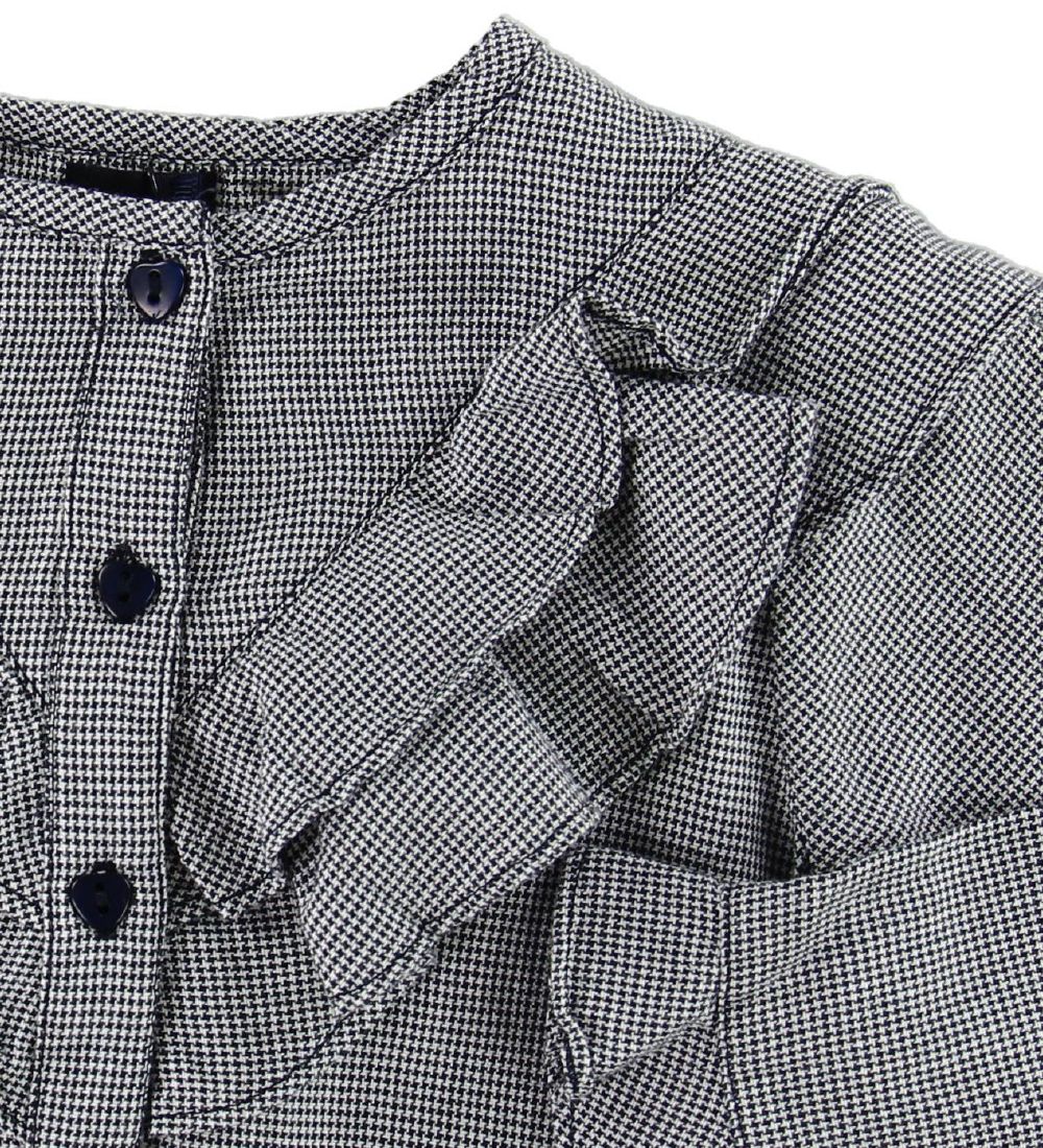 Mini Q Ture Hemd - Maia - Navy Kariert