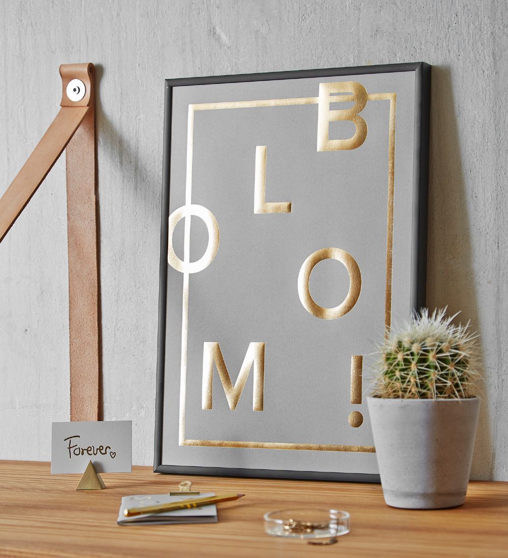 I Love My Type Poster - A3 - Bloom! - Grey