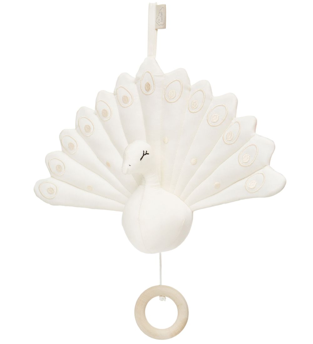 Cam Cam Musical Mobile - Peacock - Cream