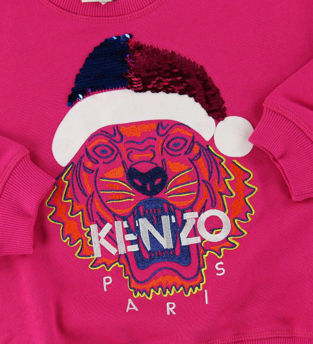 Kenzo Sweatshirt - Pink w. Christmas Hat
