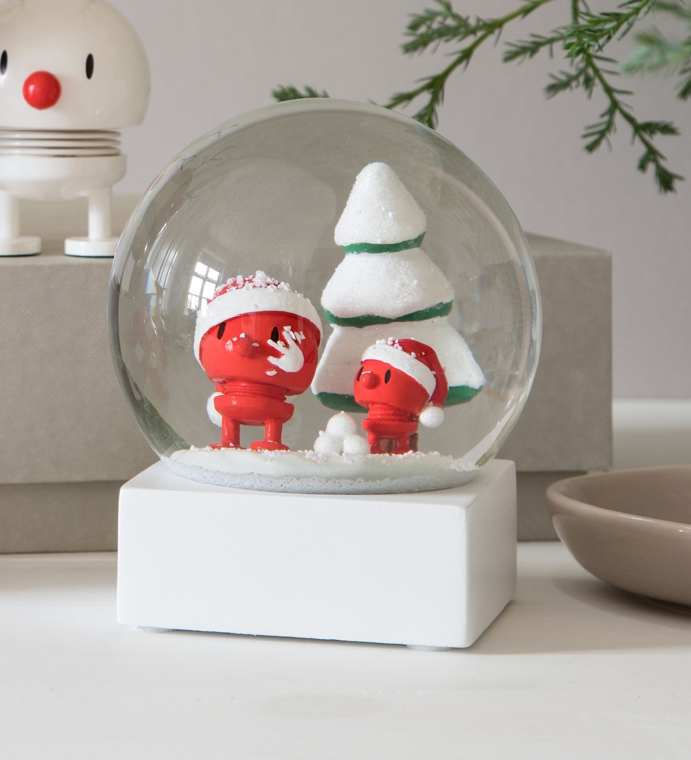 Hoptimist Sneeuwbol - Santa - Ø: 10 cm - Rood