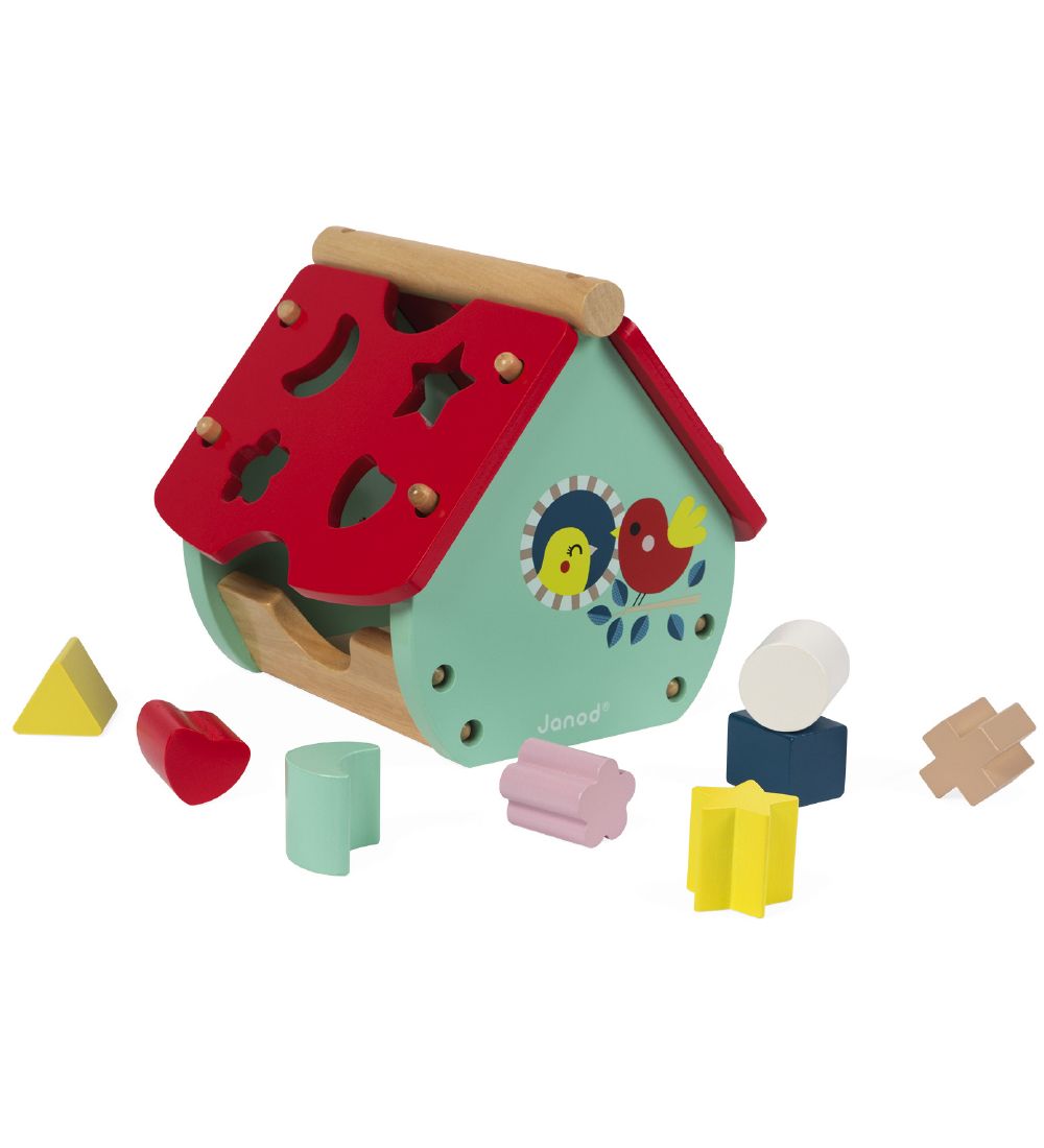 Janod Shape Sorter - House - Baby Forest