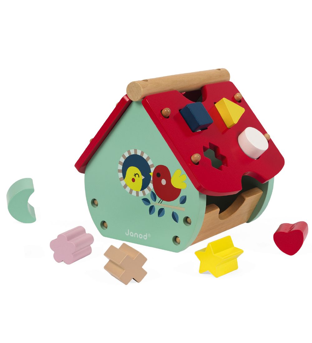 Janod Shape Sorter - House - Baby Forest
