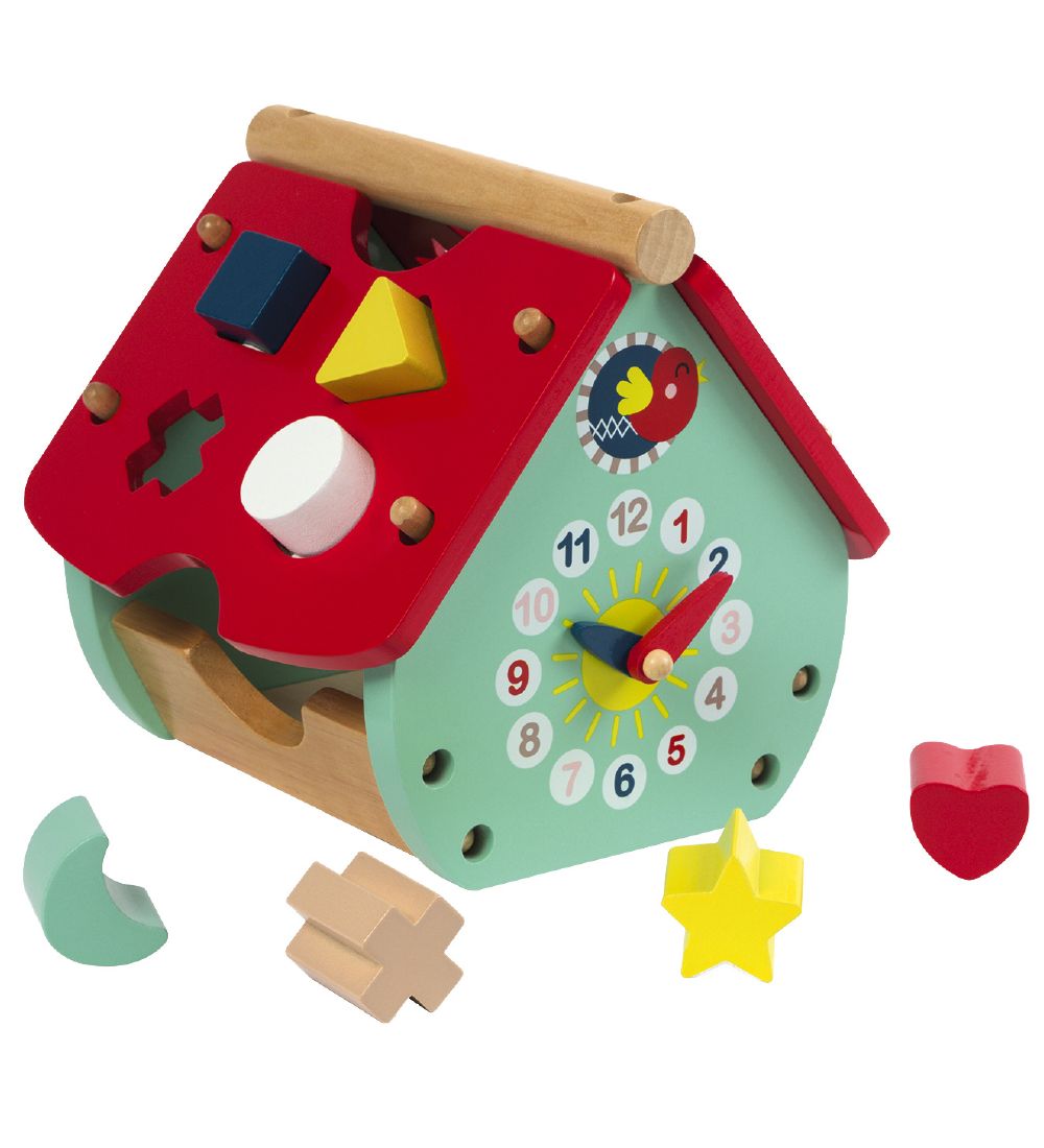Janod Shape Sorter - House - Baby Forest