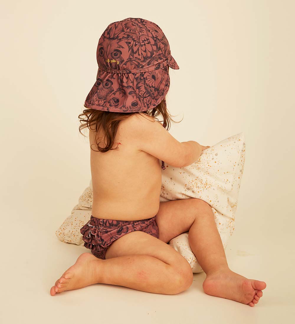 Soft Gallery Swim Diaper - UV50+ - Mina - Rose w. Owls/Ruffles