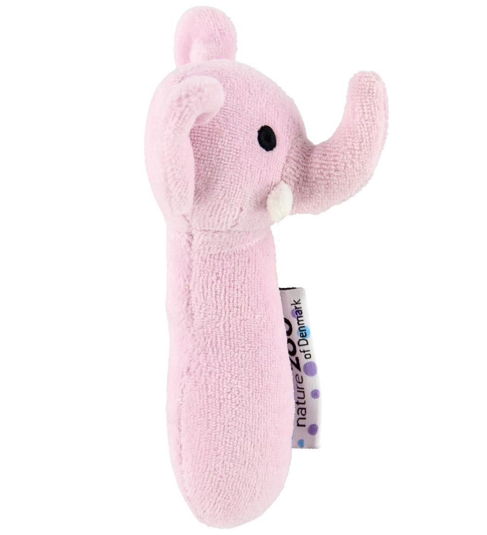 NatureZoo Rattle - Elephant - Rose