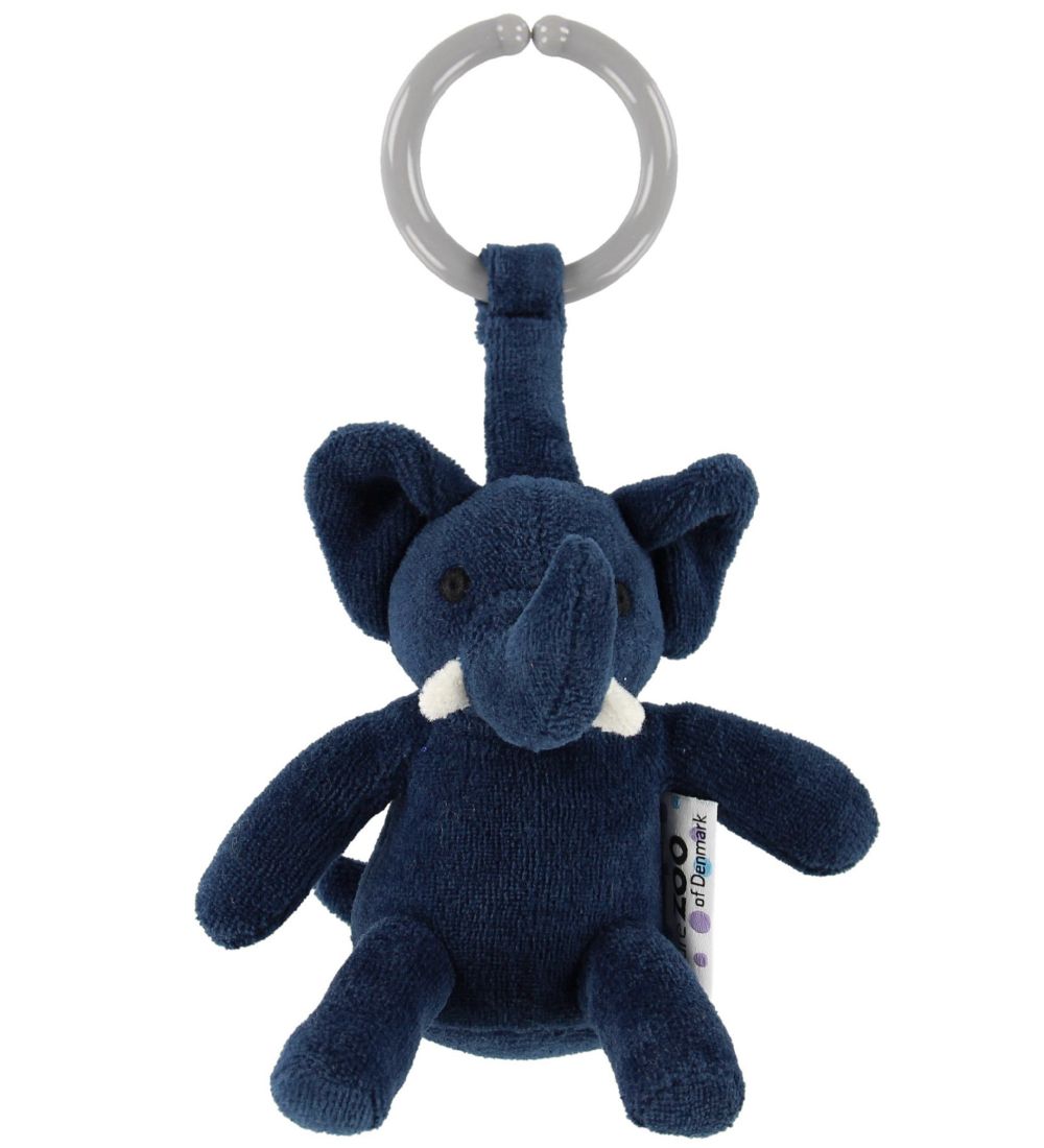 NatureZoo Clip Toy - Elephant - Dark Blue