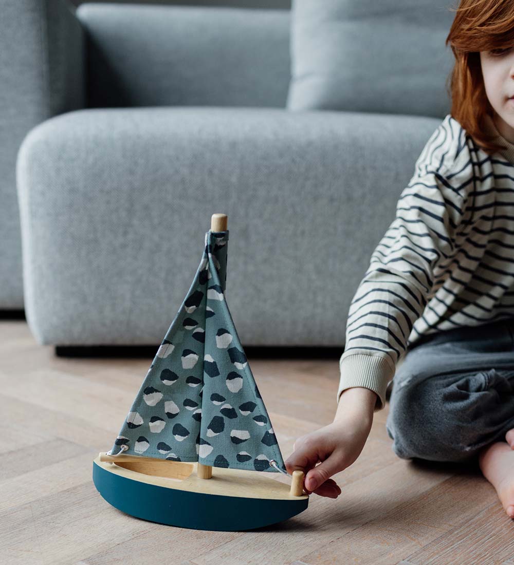 Nofred Boat - Wood - Petrol/Mint