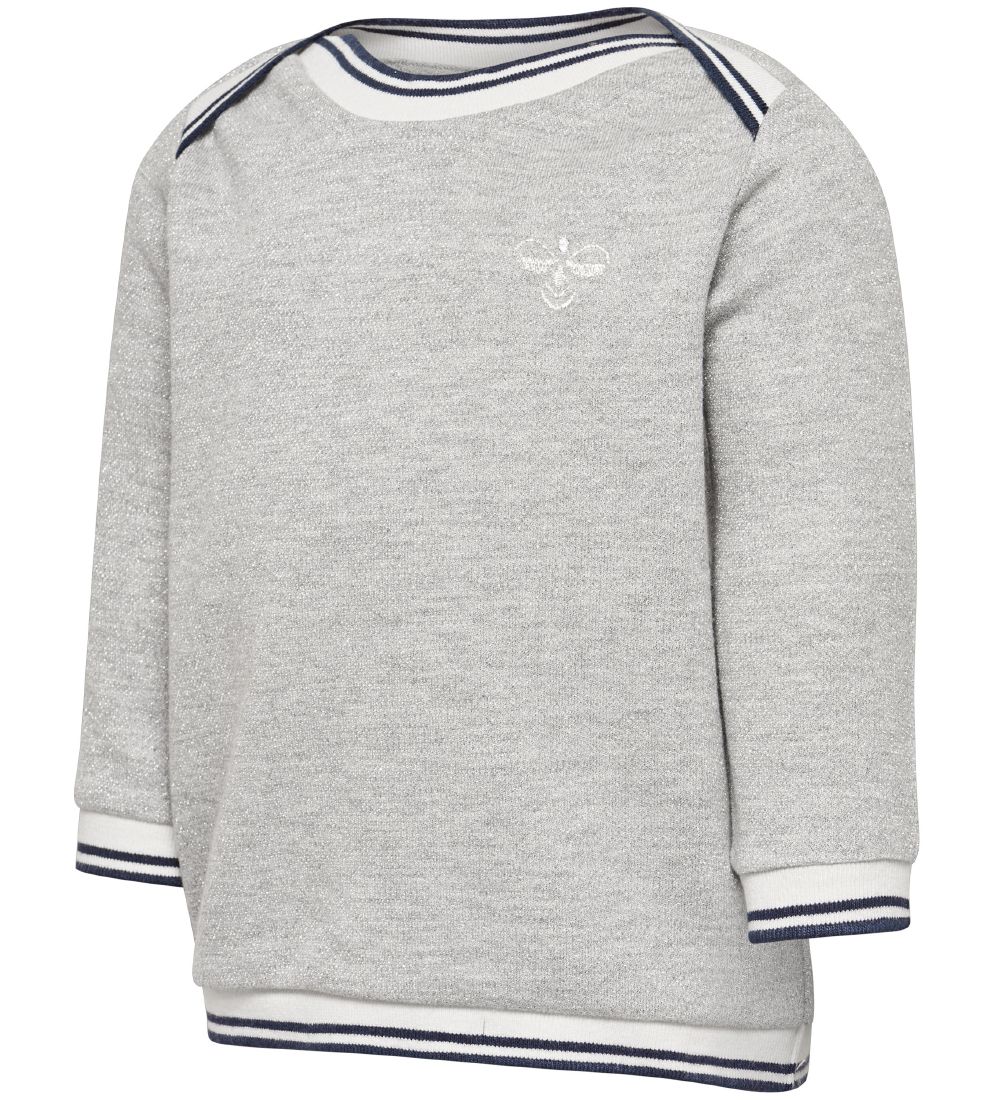 Hummel Blouse - HMLGinger - Grey Melange w. Glitter
